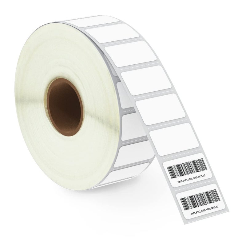 BETCKEY - 1" x 0.5" (25 mm x 13 mm) Small Labels Compatible with Zebra & More Label Printer,Premium Adhesive & Perforated [1 Rolls, 2430 Labels] - Image 1